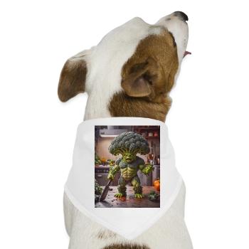 Gemüse Apocalypse Monster Mutant Brocoli - Hunde-Bandana - Weiß - Vorne