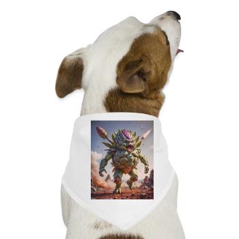 Gemüse Untergang Apocalypse Monster transformat - Hunde-Bandana - Weiß - Vorne
