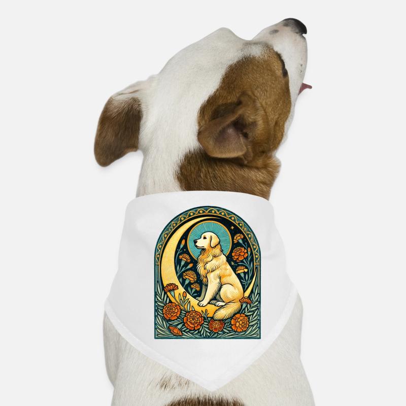 Golden Retriever Moon Dog Bandana