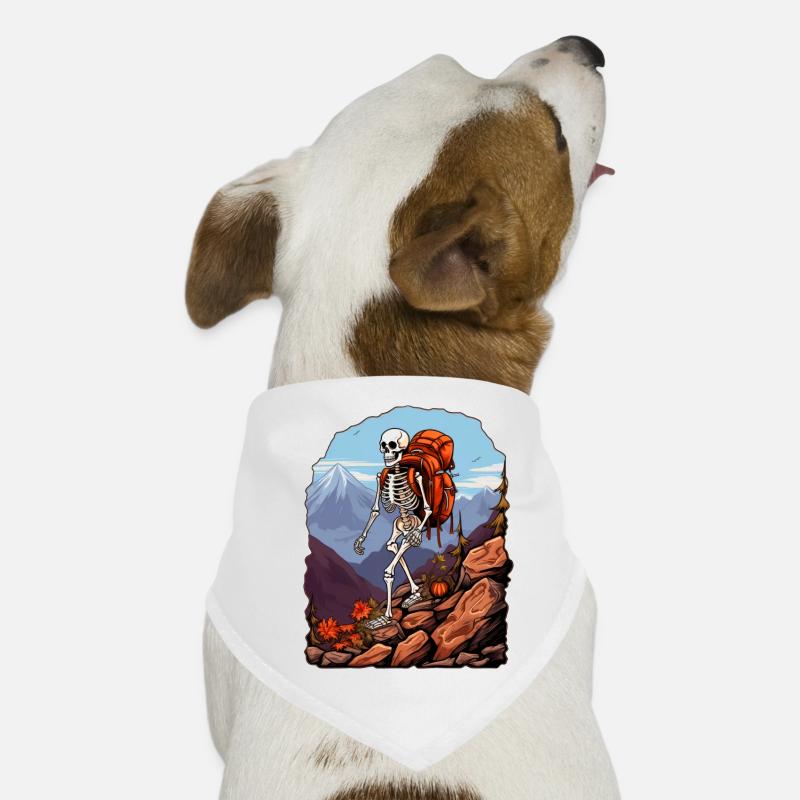 Skeletons Hiking / Mountaineer Skeleton Dog Bandana