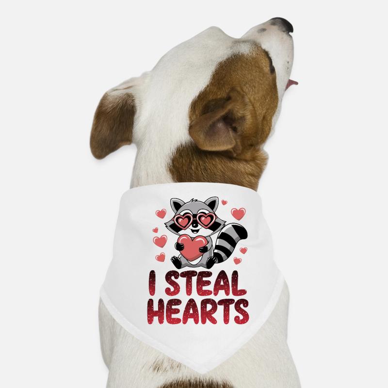 Herzraubender Waschbär Hunde-Bandana