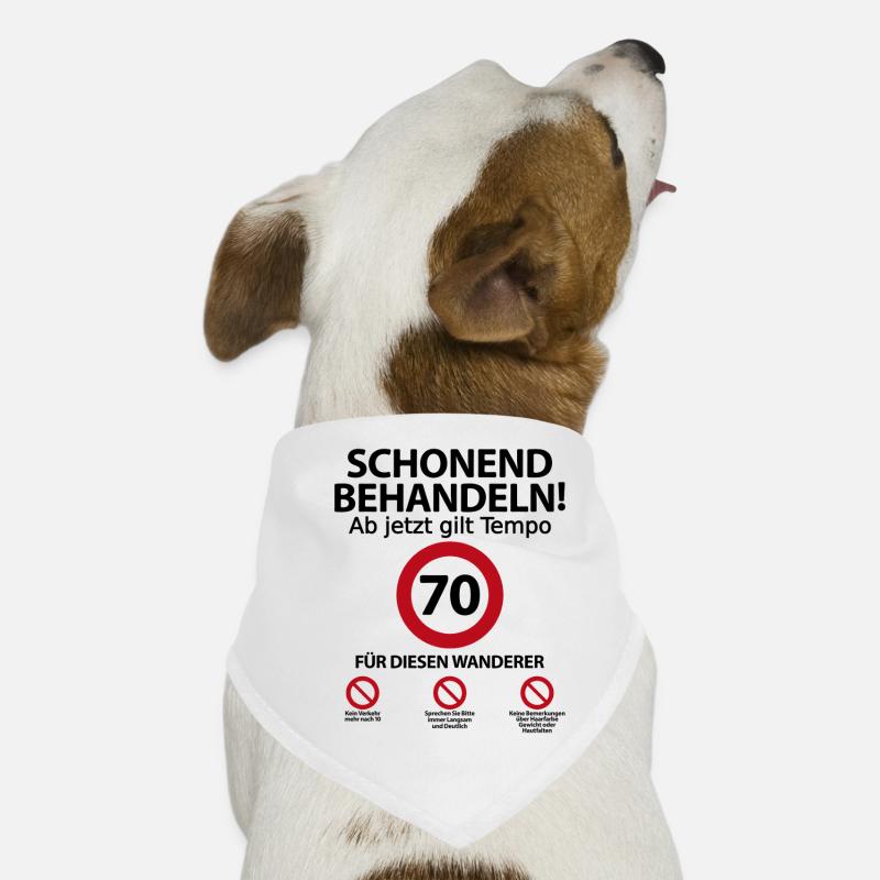 70. Geburtstag Wanderer Geburtstagsgeschenk Hunde-Bandana