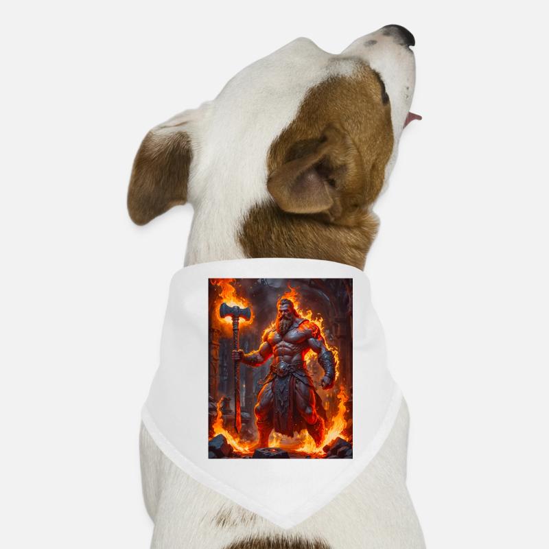 Svarog, dieu slave du feu, de la forge et du céleste Bandana pour chien