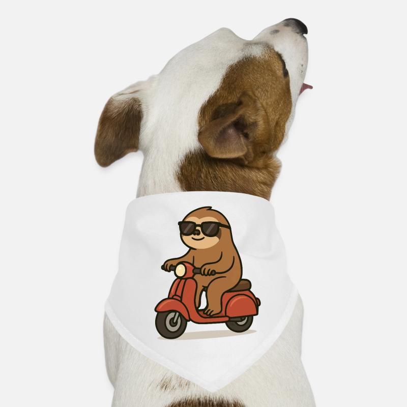 faultier comic moped Hunde-Bandana