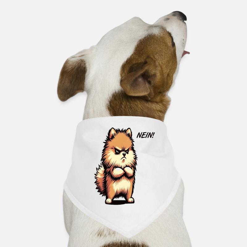Nein Zwergspitz Zwergspitze Zwerspitzhalter Spitz Hunde-Bandana