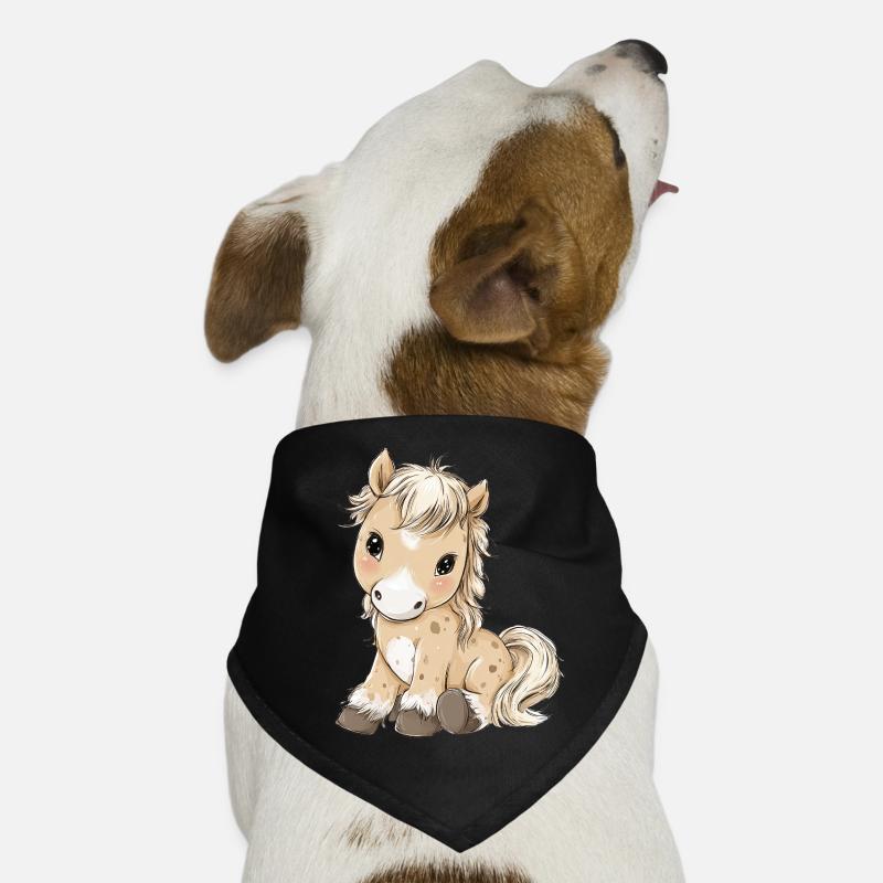 Mignon bébé poney cheval Bandana pour chien