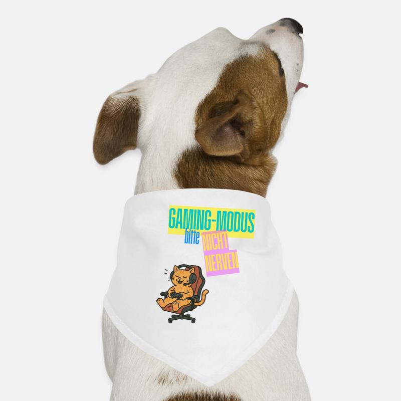 Gaming Mode Cat Not Nerve Design Gaming Dog Bandana