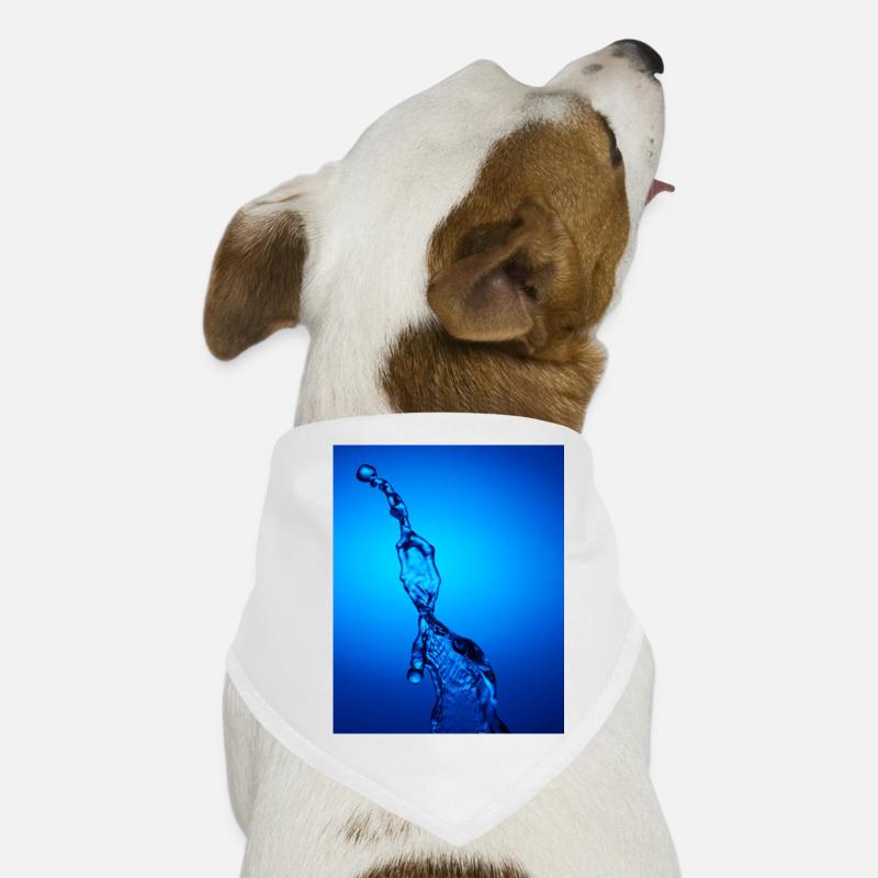 Abstrait Bleu Rétroéclairé De L’eau Bandana pour chien