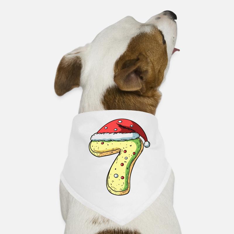 Biscuit de Noël à 7 chiffres Bandana pour chien