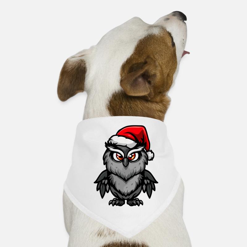 Owl Christmas Dog Bandana