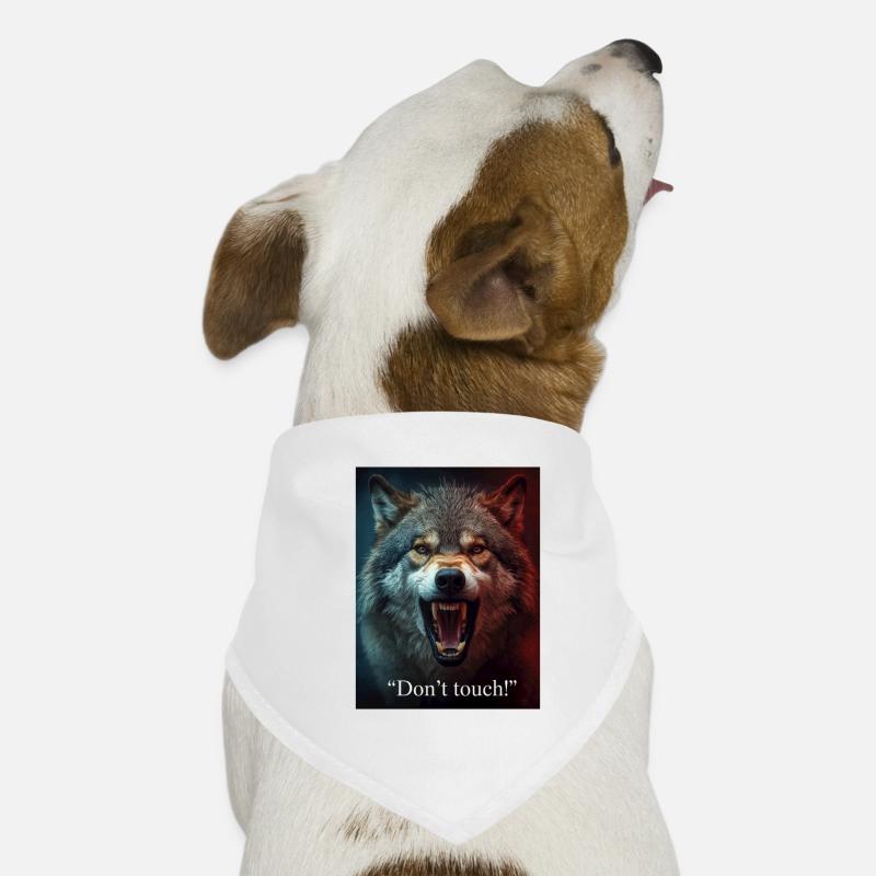 Attaque du Loup Ne Touche Pas Bandana pour chien