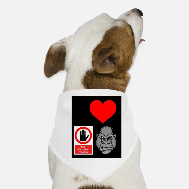 Heart Hand Gorilla Private Access Dog Bandana