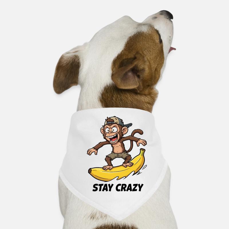 Le singe surfeur de bananes Bandana pour chien