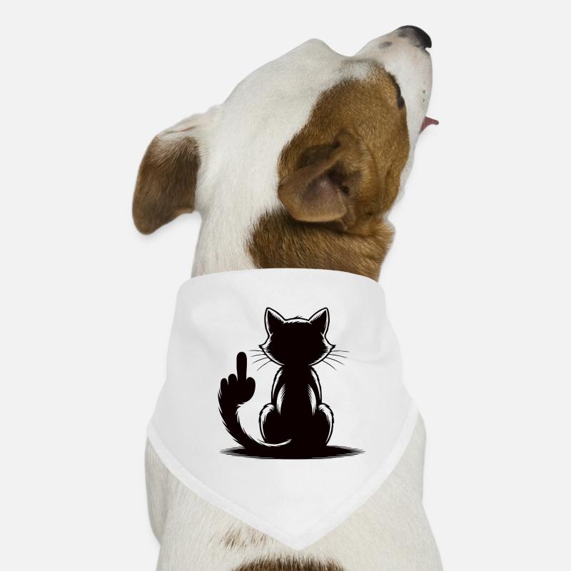 Recognize the Signs Cat Middle Finger Dog Bandana