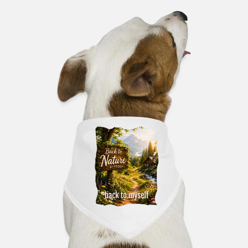 Retour à la nature à moi-même Bandana pour chien