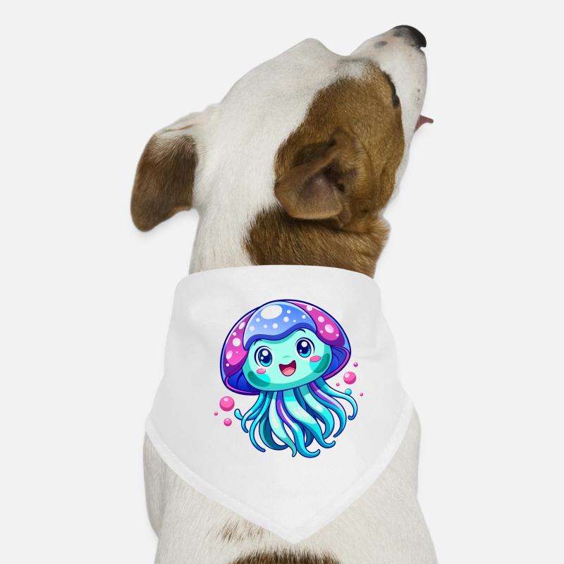 Méduse mignonne Bandana pour chien