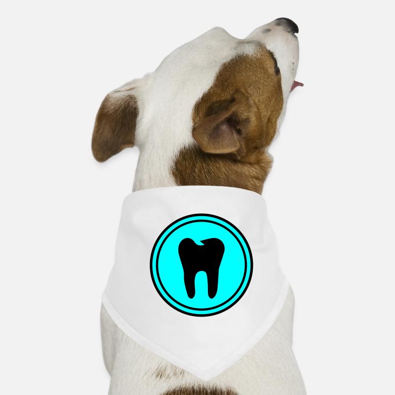 Symbole de l’icône de dent Bandana pour chien