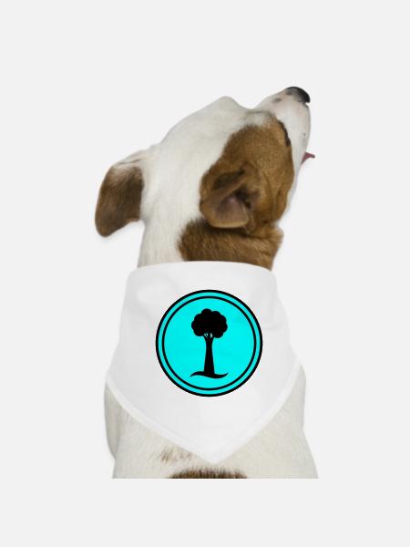 Træ ikon - Bandana til din hund - hvid - Foran