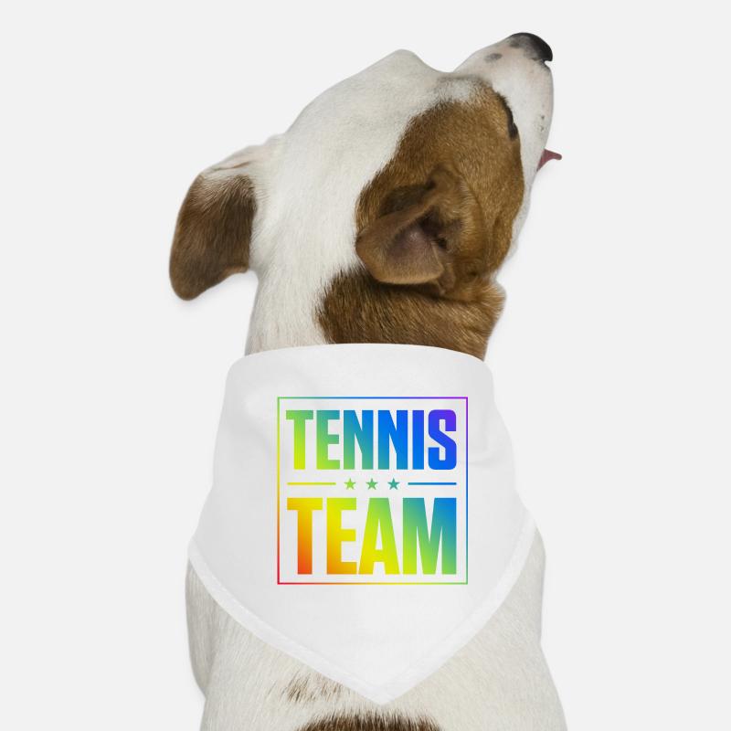 Équipe de tennis Bandana pour chien
