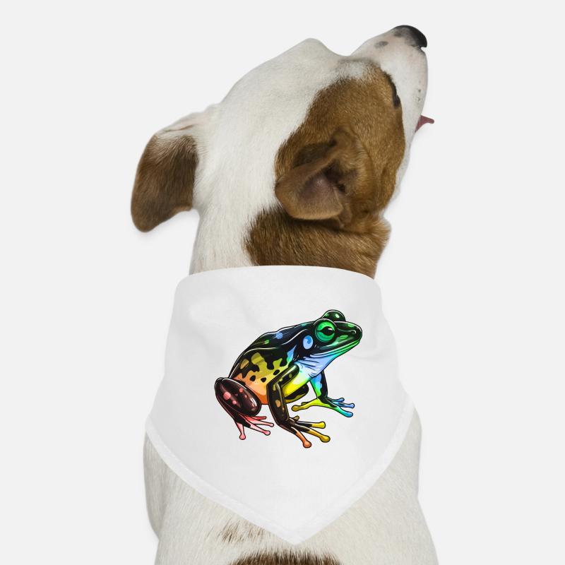 Frog Head Colorful Dog Bandana