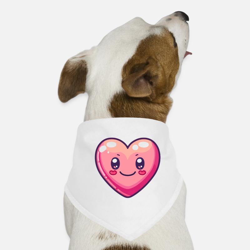 Herz Liebe Comic Hunde-Bandana