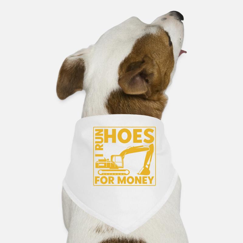 Bediener Bauwesen Bagger Geschenk Hunde-Bandana