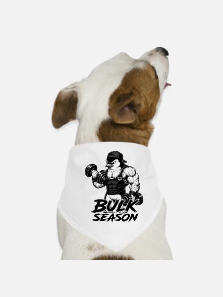 Pengu Gym - Hunde-Bandana - Weiß - Vorne