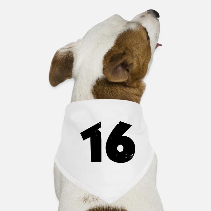 16 Number Dog Bandana