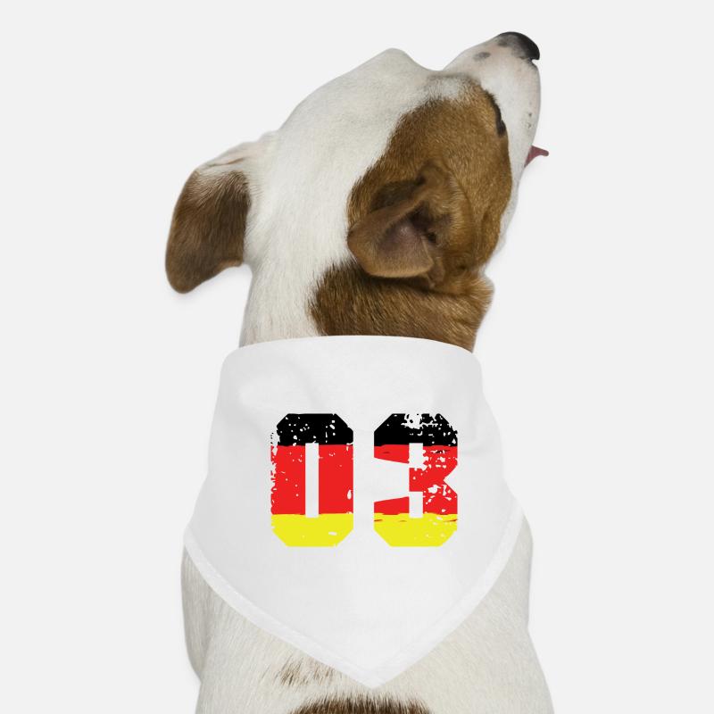 3 Number Germany Jersey Dog Bandana