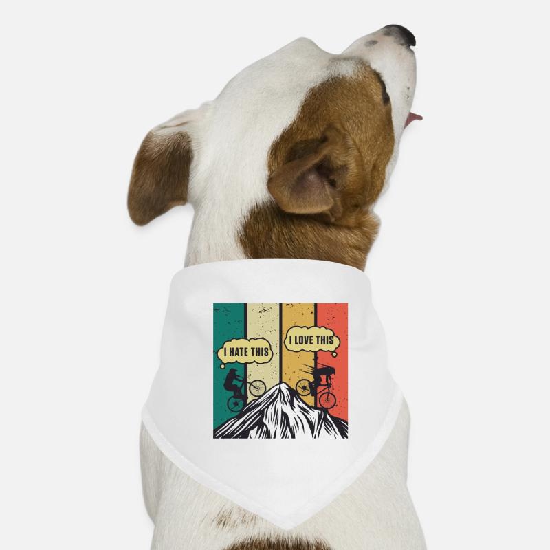 Rétro VTT VTT EBike Biker Cadeau Bandana pour chien