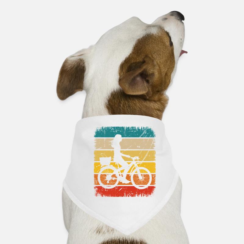 Vintage Square et Cyclisme 2 - Bandana pour chien