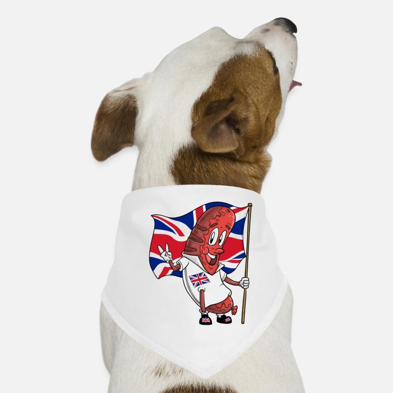 Englische Schweinsbratwurst Hunde-Bandana