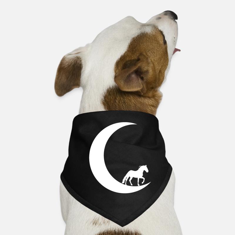Croissant de Lune - Cheval - Bandana pour chien