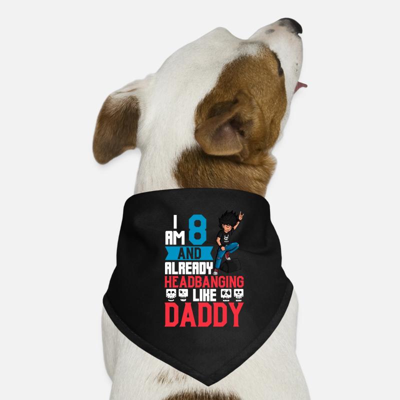 J’ai 8 ans - Young Rocker Bandana pour chien