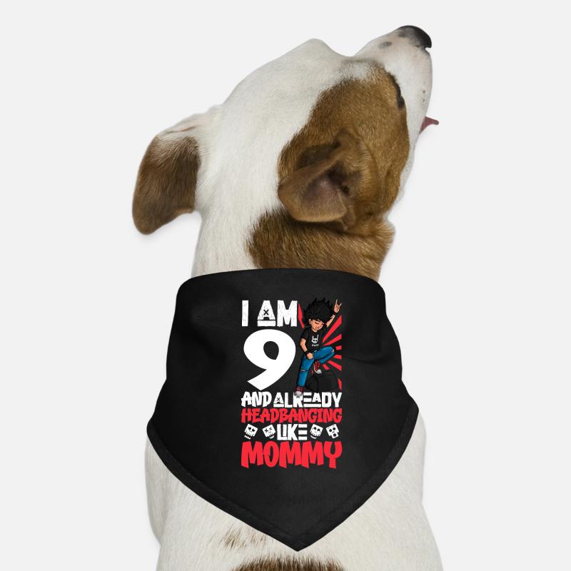 J’ai 9 ans - Young Rocker Bandana pour chien