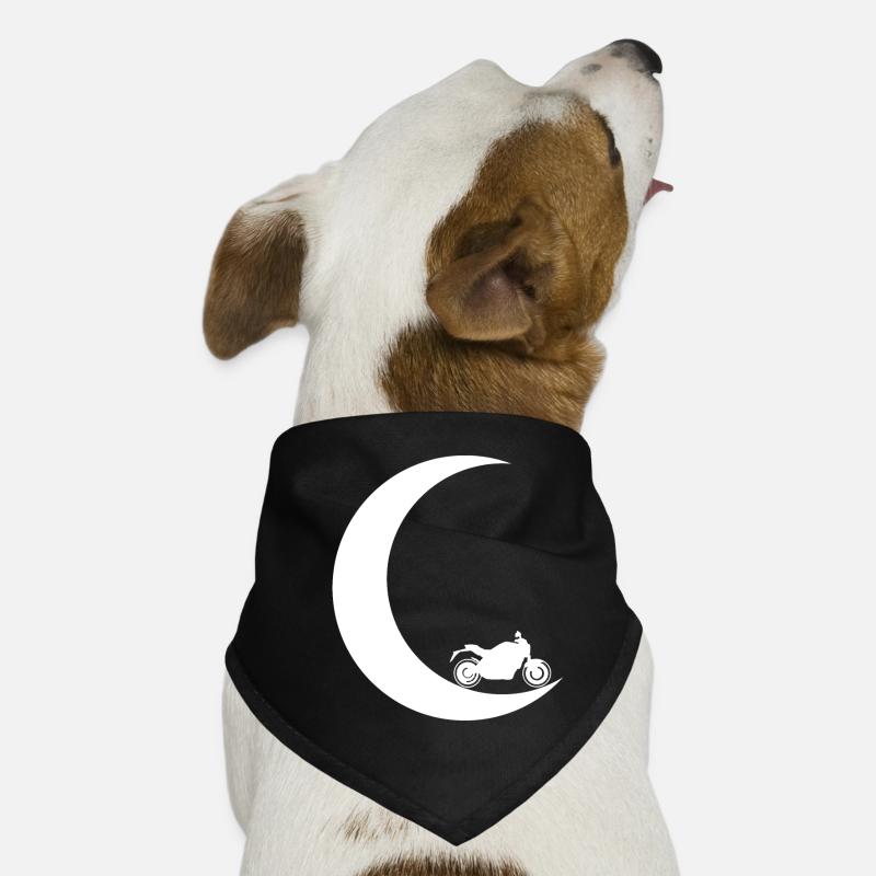 Crescent Moon - Motorcycle - Dog Bandana