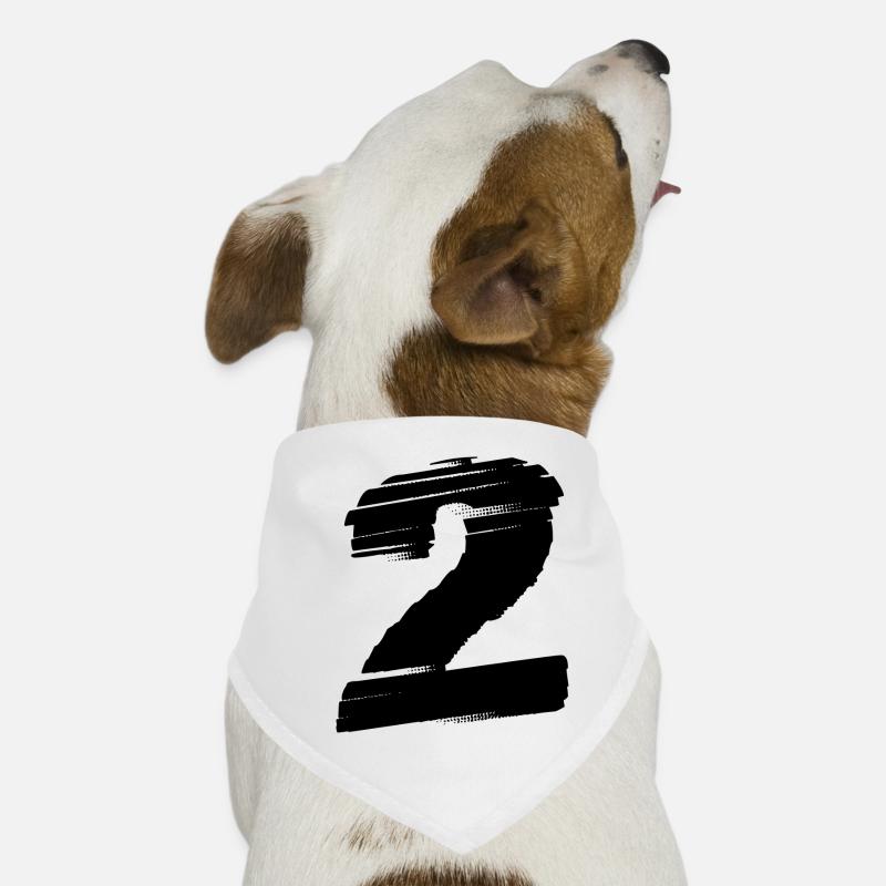 2 Zahl Trikot Hunde-Bandana