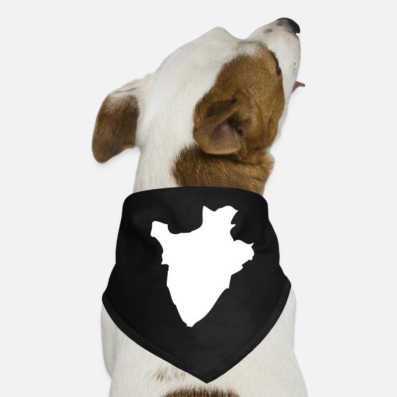 Drapeau de la carte du Burundi Bandana pour chien