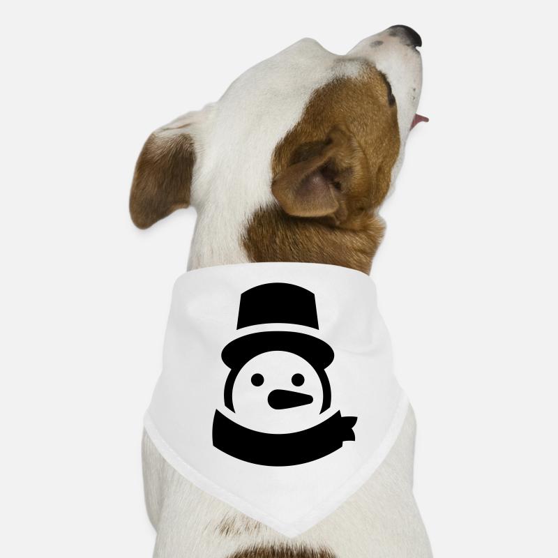 schneemann kopf Hunde-Bandana
