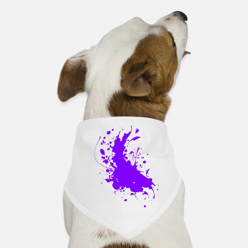 Splatter paint splashes Abstract Dog Bandana