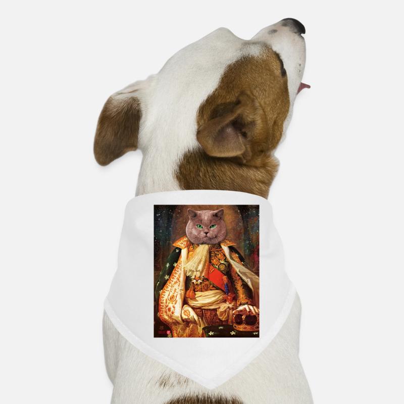 The cat is the King Dog Bandana