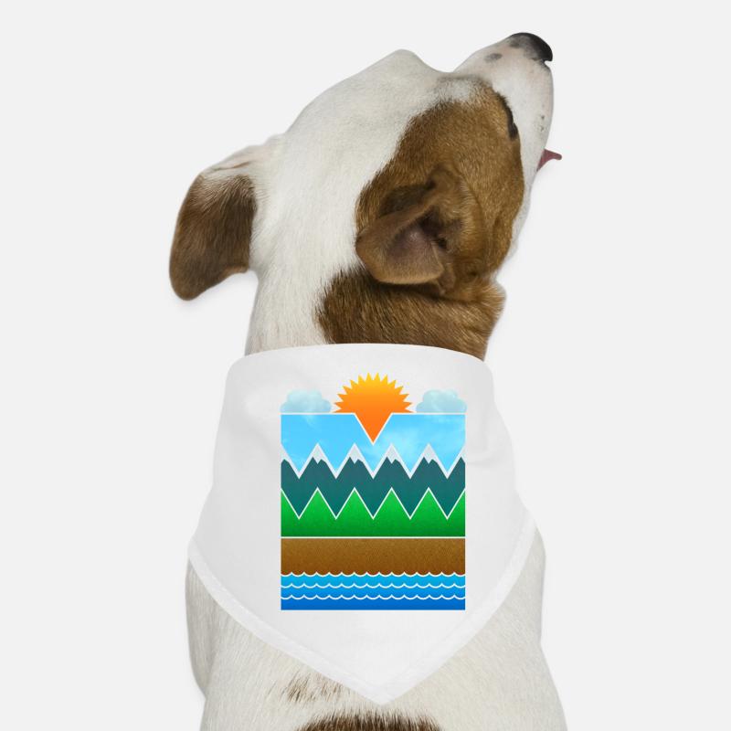 Landschaft (minimal) Hunde-Bandana