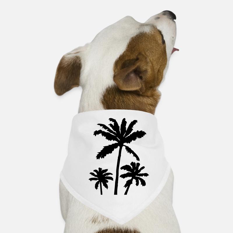 Coucher de soleil Palm Silhouette Bandana pour chien