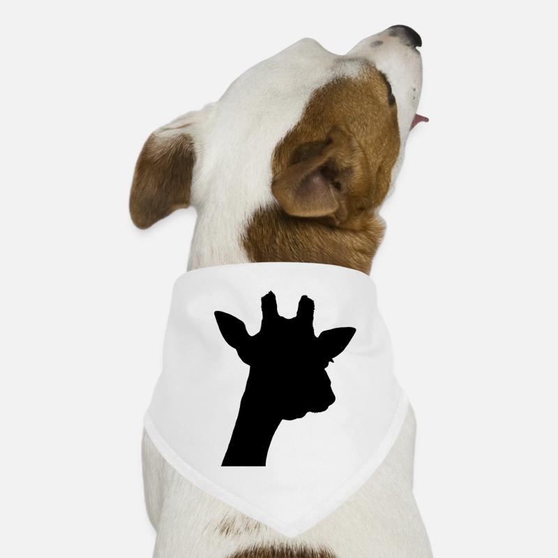 schwarze Giraffe Hunde-Bandana