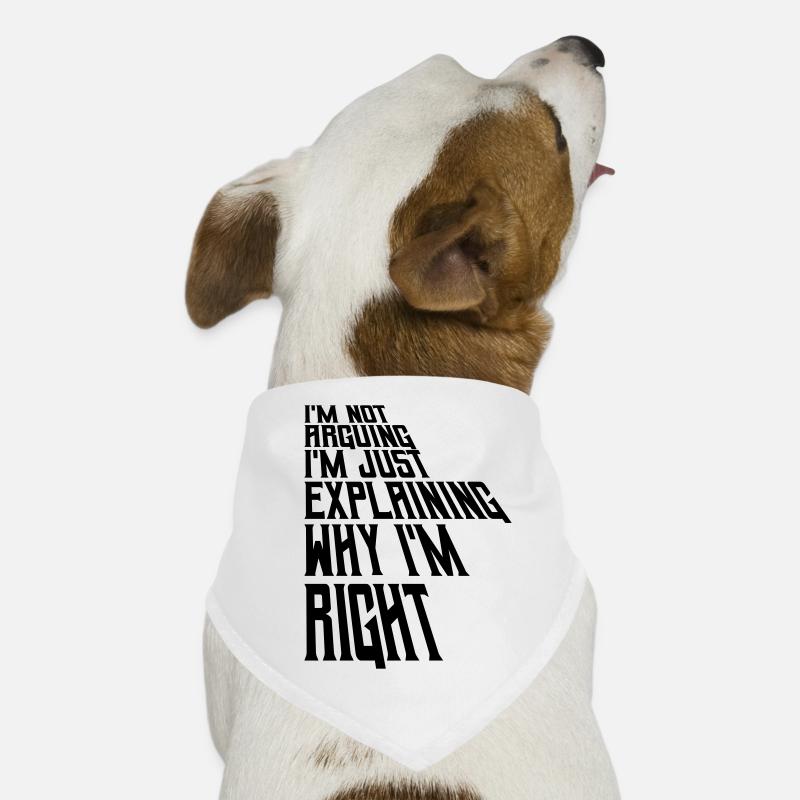 I m not arguing Dog Bandana