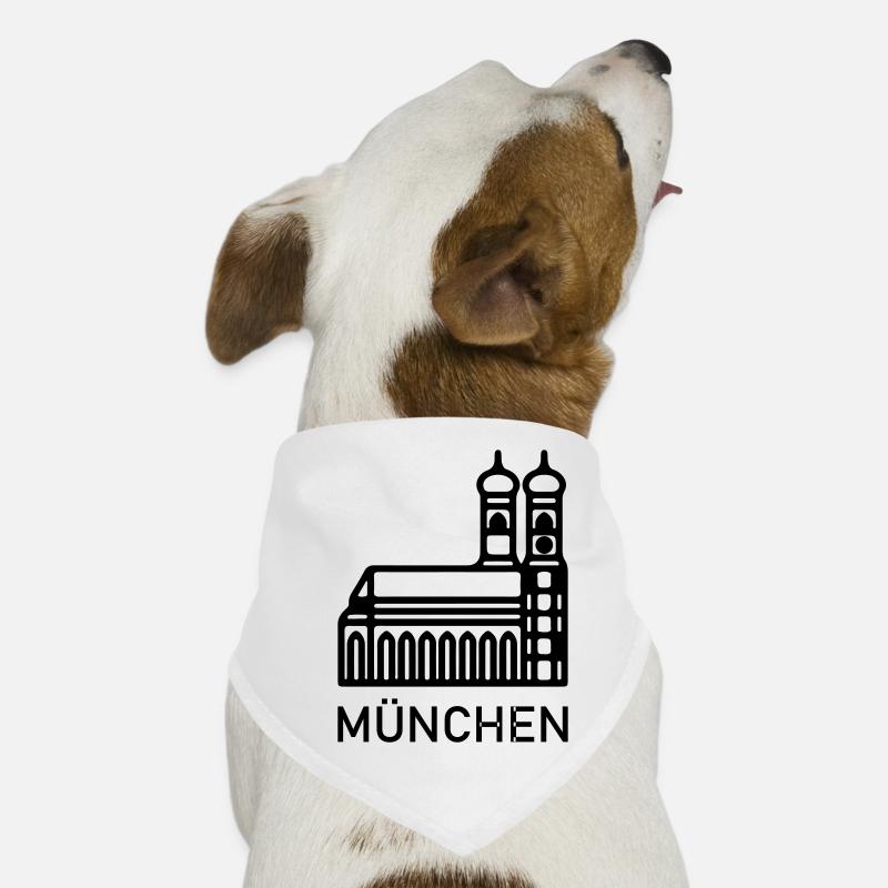 München - Hunde-Bandana - Weiß