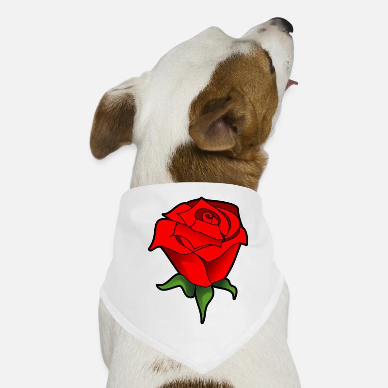 Red Rose Dog Bandana
