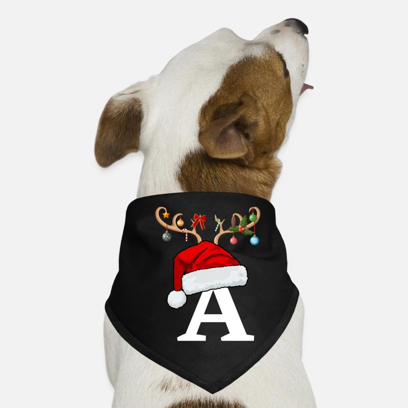 Letter to Christmas hat Dog Bandana