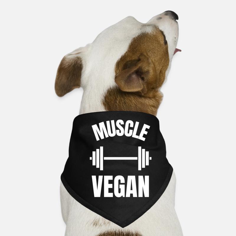 muscle vegan Bandana pour chien