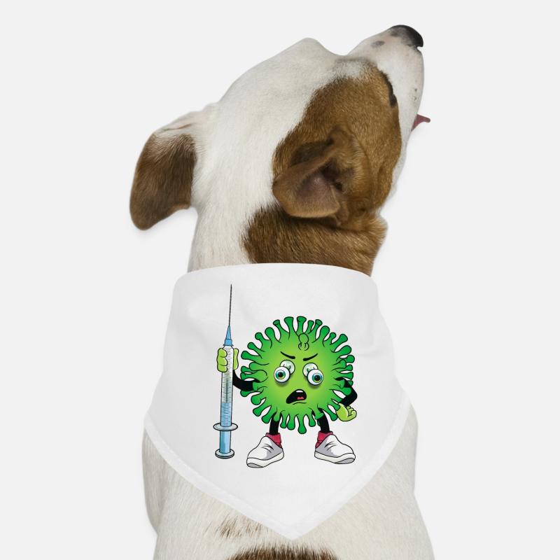 Virus avec seringue Bandana pour chien